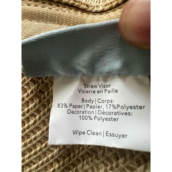 NWT! Aynil Foldable Straw Sun Visor - Picture 6 of 7